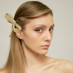 Бант "Стрекоза" льняной