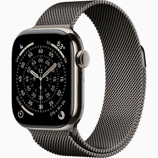 Apple Watch Series 11 GPS 42mm Natural Titanium Case with Natural Milanese Loop