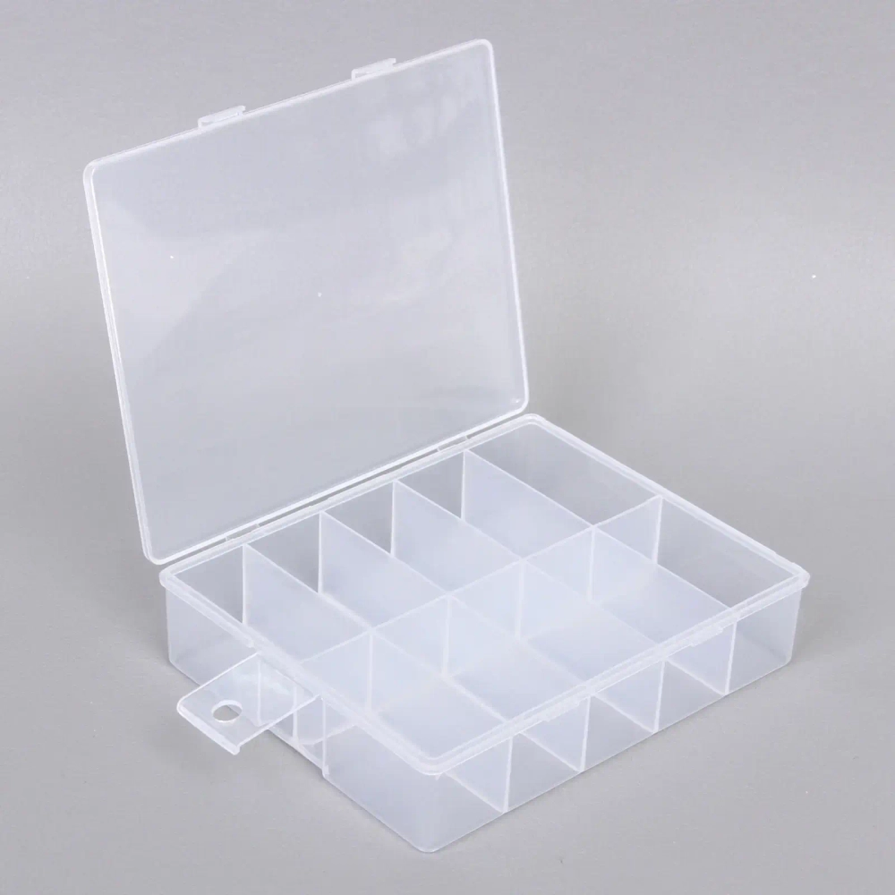 Органайзер для хранения мелочей, 10 ячеек «ИДЕЯДОМА», прозрачный, 12,5*10*3см (наклейка Селфи)