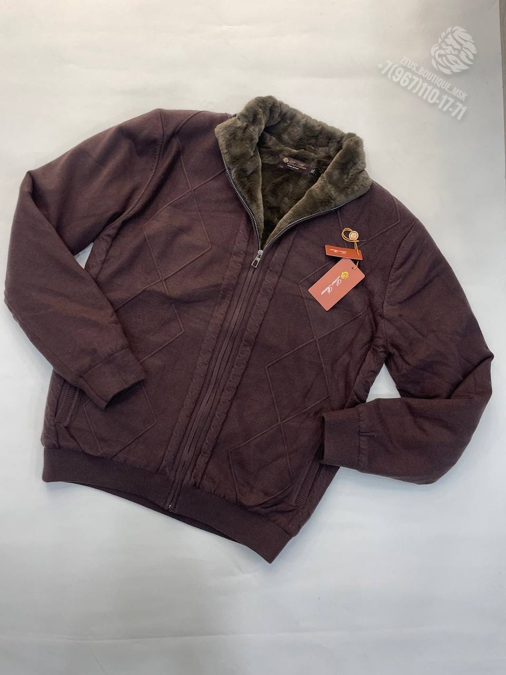 Кардиган с мехом Loro Piana