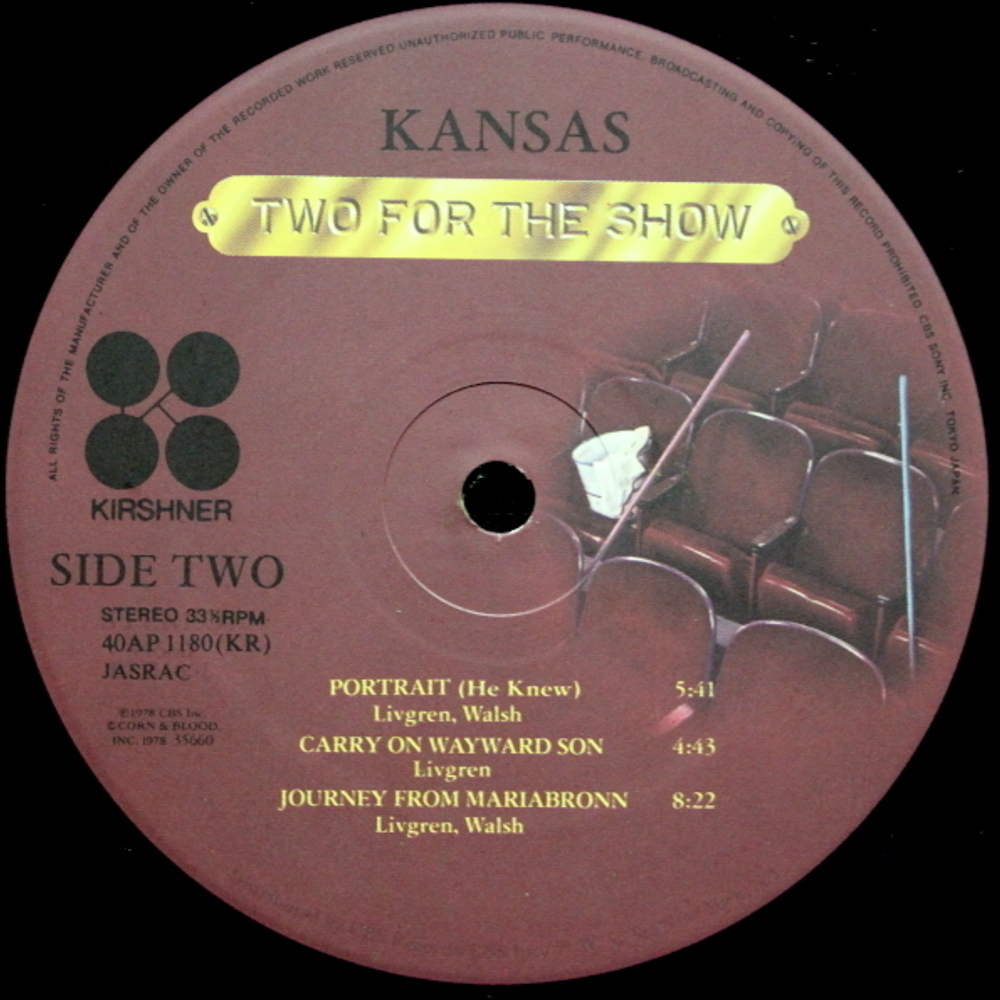 Kansas / Two For The Show (2LP)
