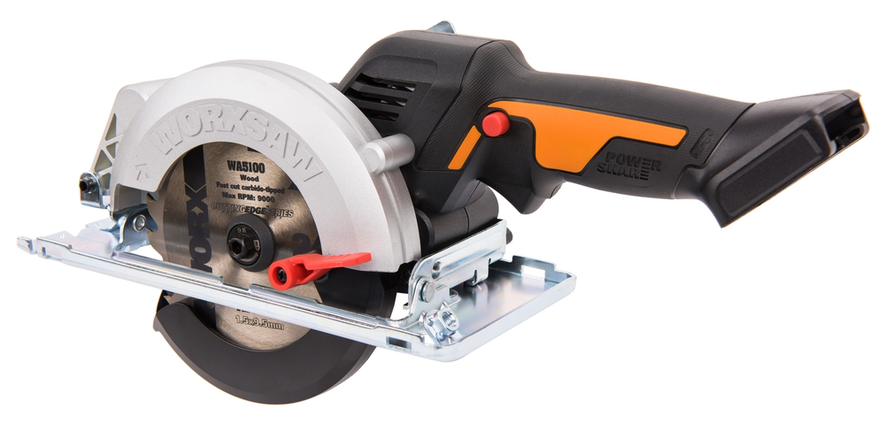 Циркулярная мини-пила аккумуляторная бесщеточная 120 мм 20В WORX worxsaw WX531.9