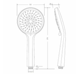 Лейка для душа (5 поз.) в короб. ViEiR (50/1шт)
