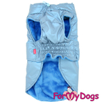 ForMyDogs Попона голубой металлик (C1)
