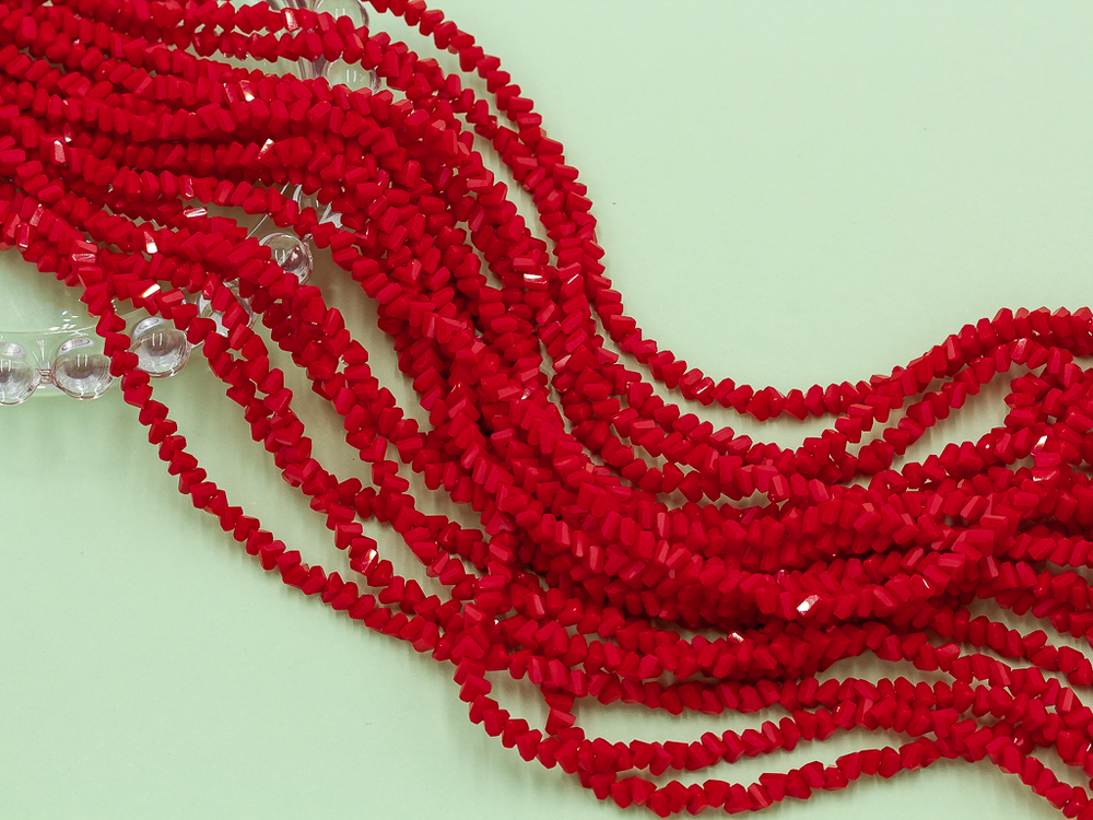 Нить бусин для украшений 4мм (ювелирное стекло)