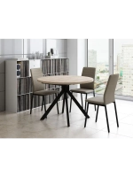 Стол кухонный обеденный круглый раздвижной 110х110х75,5 см