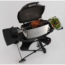 Вертел с двумя зажимами и электромотором для грилей Weber Q 200/2000 серий