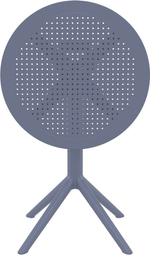 Комплект пластиковой мебели Siesta Contract Sky Folding 60 Cross, темно-серый