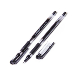 Ручка шариковая Alingar "Stream", 0,7 мм, черная, игольчатый наконечник, резиновый грип, круглый, тонированный, пластиковый корпус, пласт. уп.