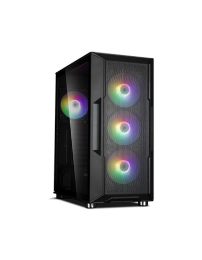 ZALMAN I3 NEO BLACK, ATX, BLACK, FRONT MESH, WINDOW, 2x3.5", 3x2.5", 1xUSB2.0, 2xUSB3.0, FRONT 3x120mm FRGB, REAR 1x120mm FRGB