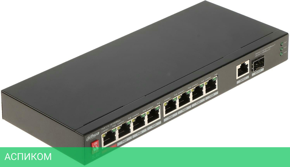 Коммутатор Dahua DH-PFS3110-8ET1GT1GF-96