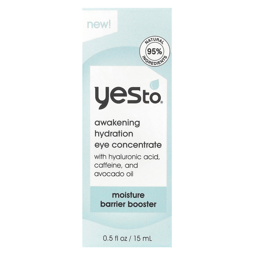 Yes To, Пробуждающий увлажняющий концентрат для глаз, 15 мл (0,5 жидк. Унции)