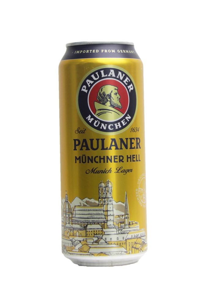 Пиво Paulaner Münchner светлое фильтрованное 0.5 л.ж/б