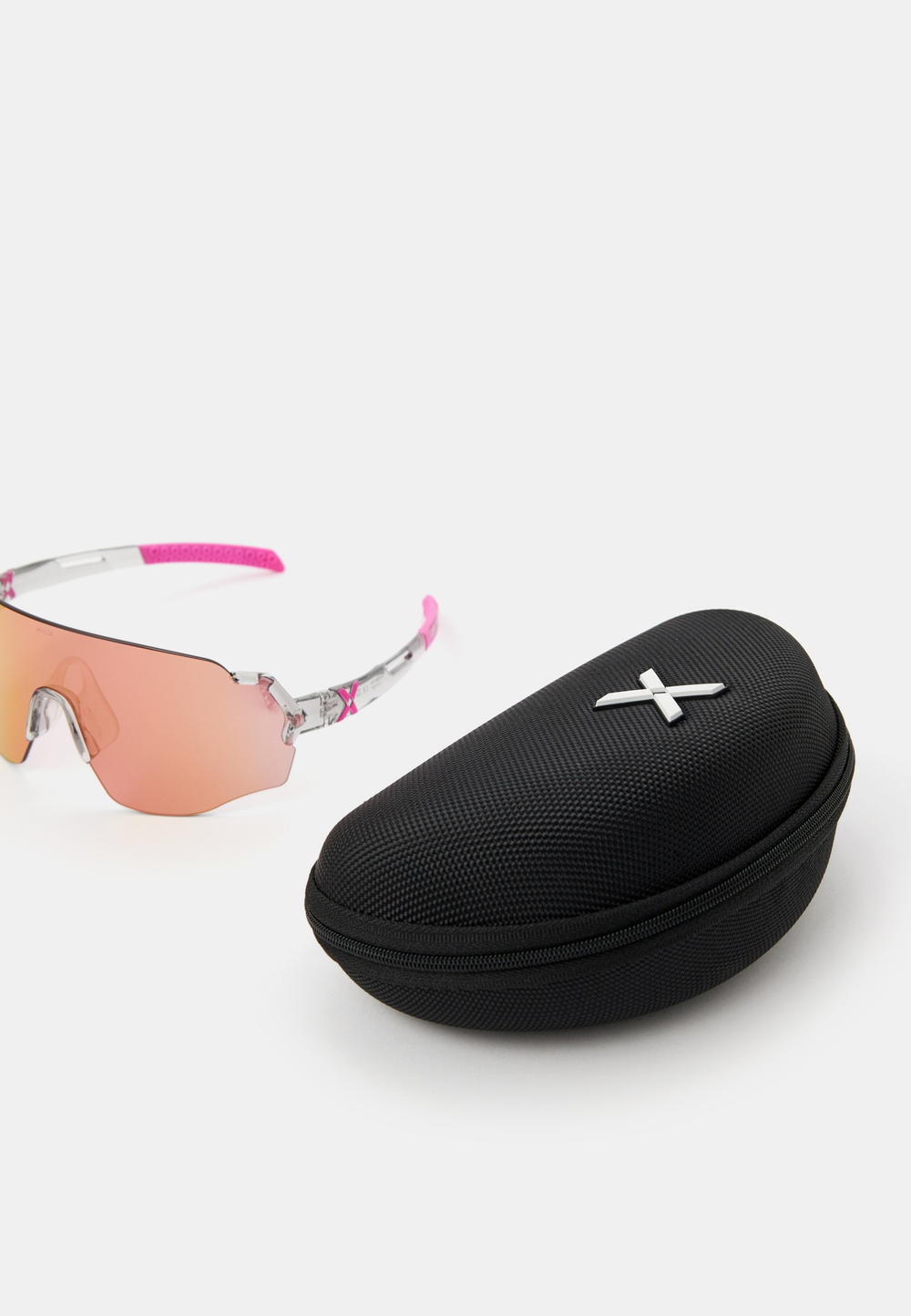 Спортивные очки HILX Savage (L) Shiny Crystal Grey Pink / Pink Lens