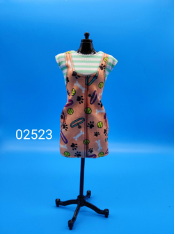 Одежда для куклы Барби винтаж платье 02523