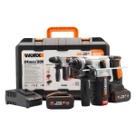 WORX WX380 перфоратор аккумуляторный (2 x 4 Ач, ЗУ)