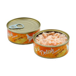 НАБОР Консервы DELISH Premium для собак с курицей - 24 шт х 100 гр