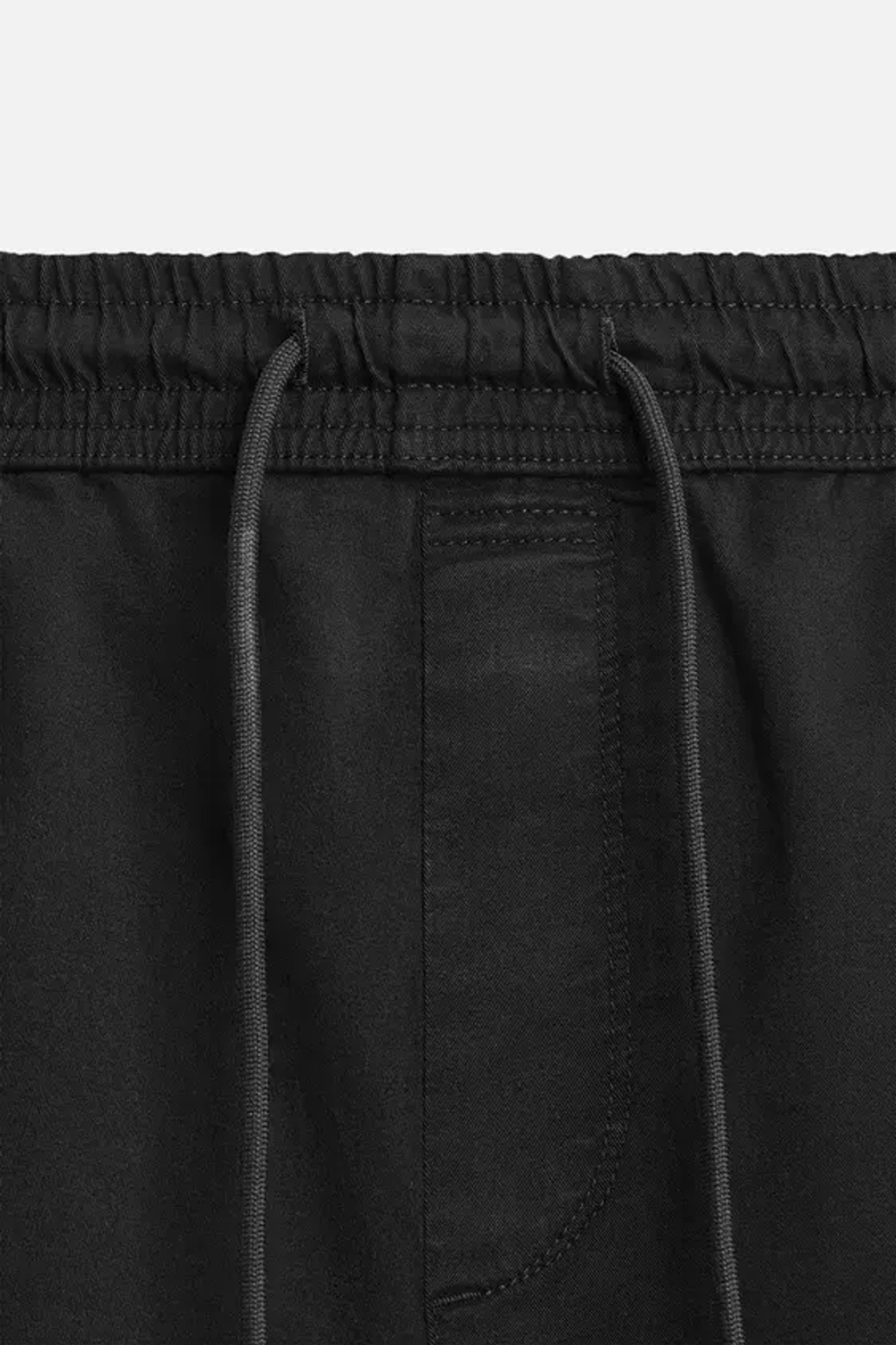 ZARA БРЮКИ-ДЖОГГЕРЫ, ЧЕРНЫЙ