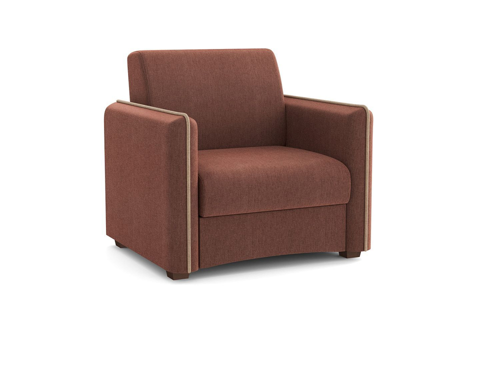 Кресло-кровать Авалон жаккард тесла шоколад/крем