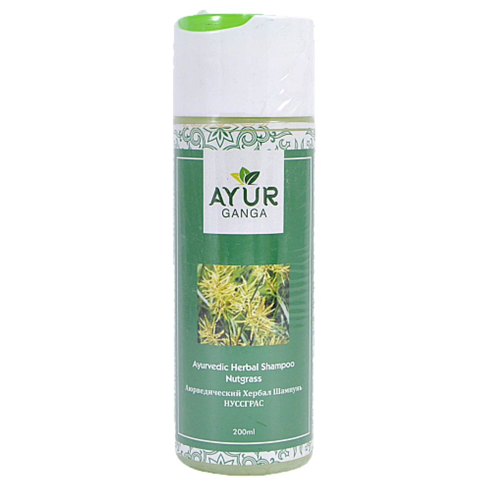 Шампунь Ayur Ganga Ayurvedic Herbal NUTGRASS 200 мл