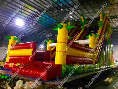 Надувной батут-горка "Тропические приключения"