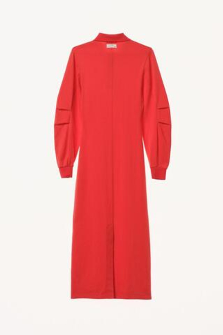 ZARA X WILLY CHAVARRIA ПЛАТЬЕ С ВОРОТНИКОМ-ПОЛО, КРАСНЫЙ