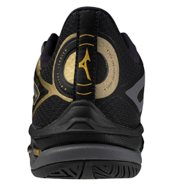 Мужские кроссовки теннисные Mizuno Wave Exceed Tour 6 AC 10TH - black/iron gate gold