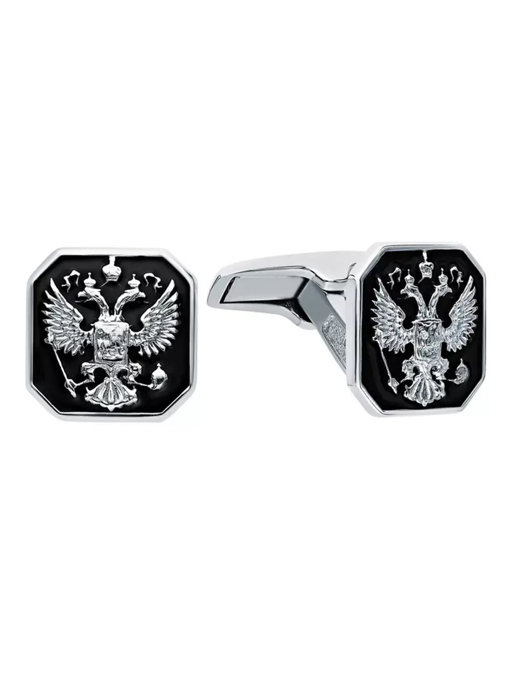 Запонки ювелирные с двуглавым орлом