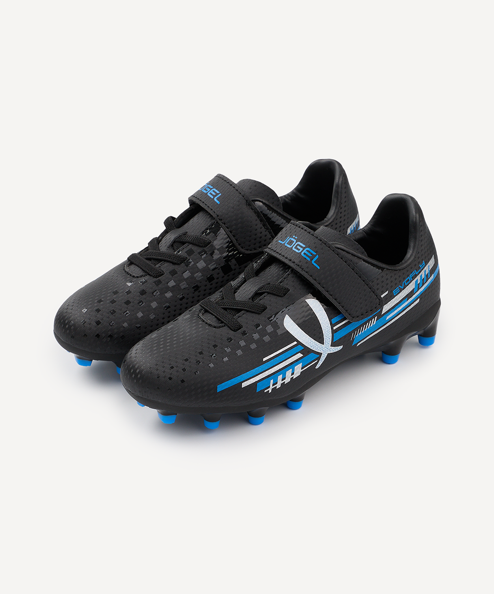 Бутсы футбольные Evofly FG Talant Black/blue, детский