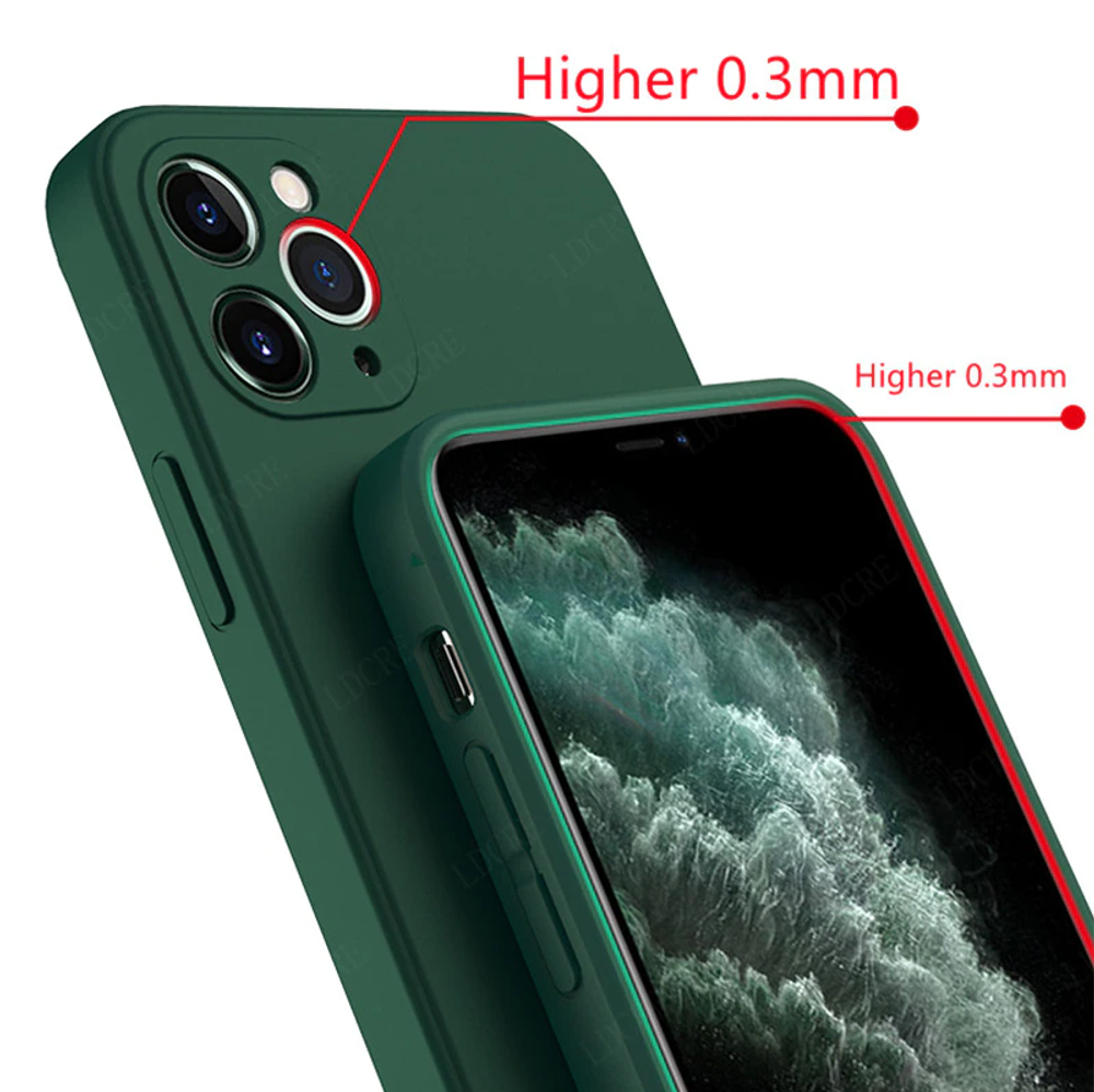 Накладка iPhone 14 Pro силикон темно-зеленый