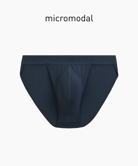 Мужские трусы (1шт) танга Atlantic MP-1591, микромодал, сине-зеленый