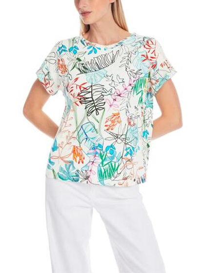 Marc Cain Футболка свободного кроя с рисунком