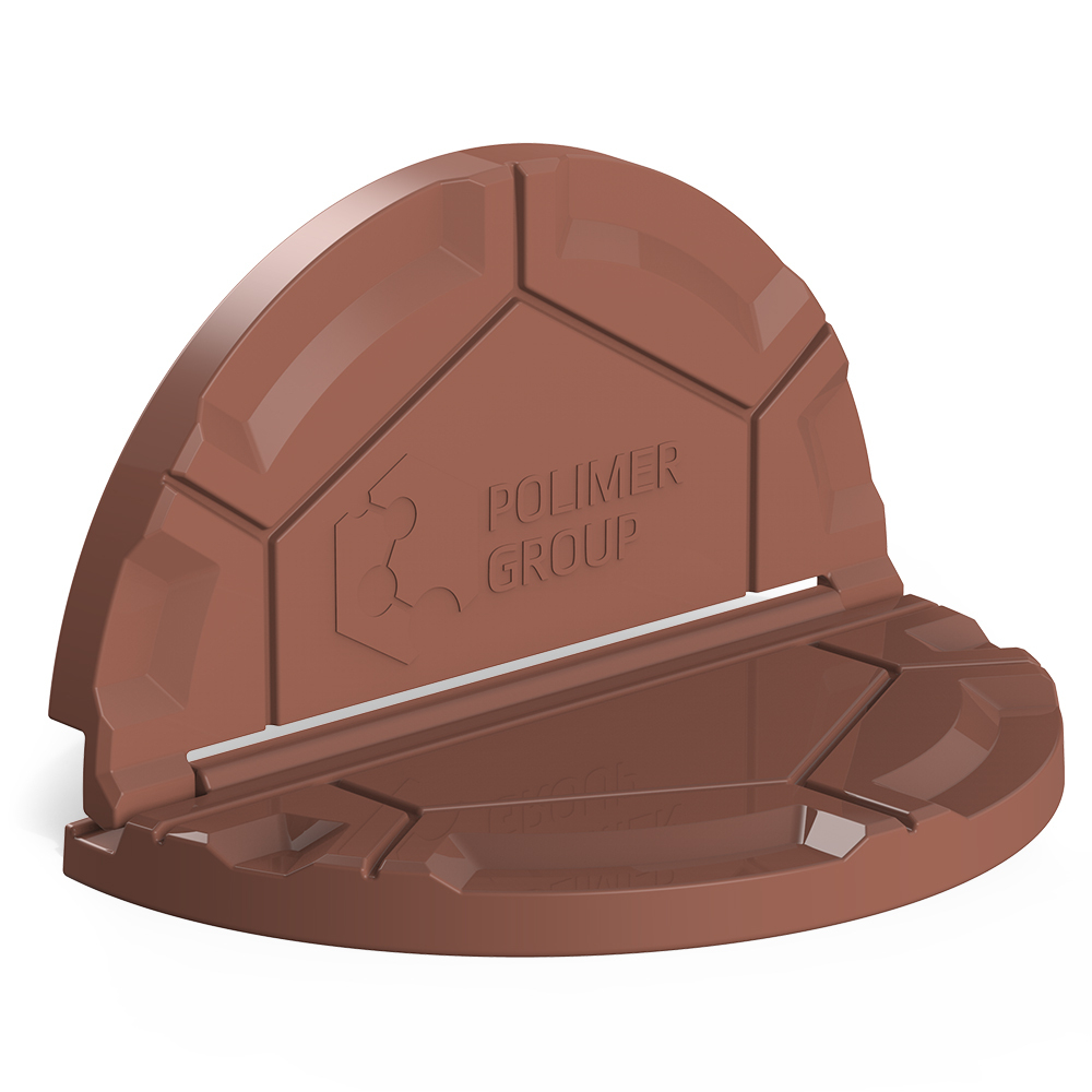 Крышка колодца РОСА коричневая Полимер-Групп(1250x1250x120см;13кг;коричневая) - арт.559274