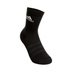 adidas Essentials Cush Crew Sports Socks 3 Pack - Black, White