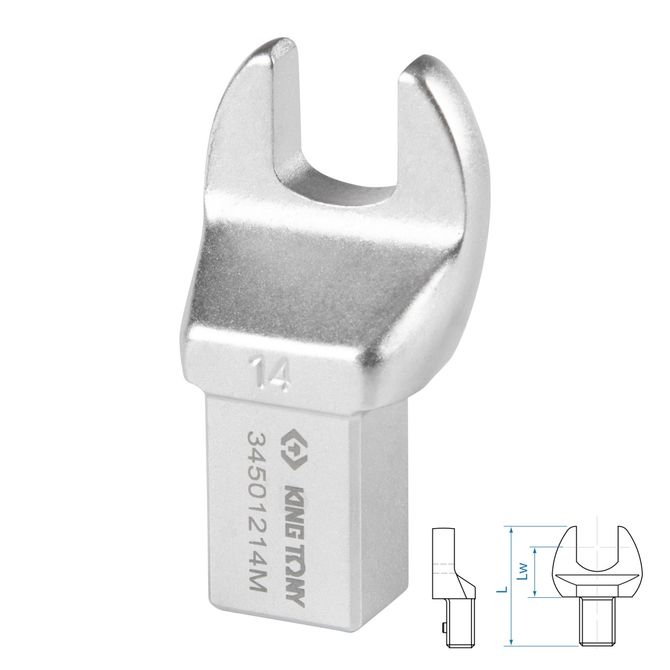 KING TONY (34501214M) Насадка рожковая серии "FIT", 14 мм, 14х18 мм