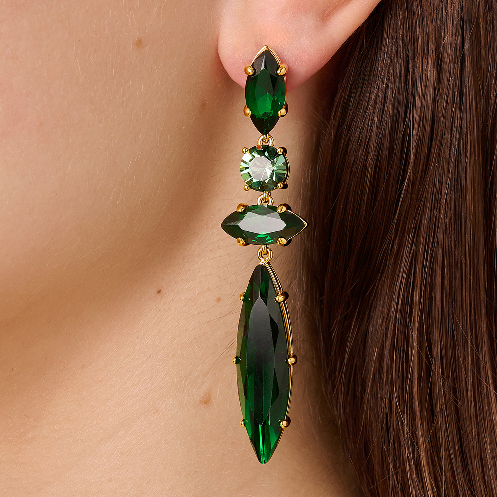 Серьги Dyrberg Kern TENERE SG GREEN 470032