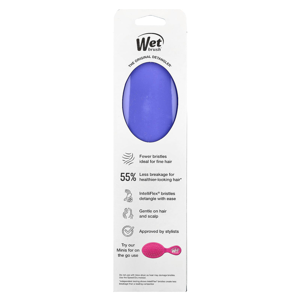 Wet Brush, Средство для расчесывания тонких волос, для тонких волос, фиолетовый, 1 щетка