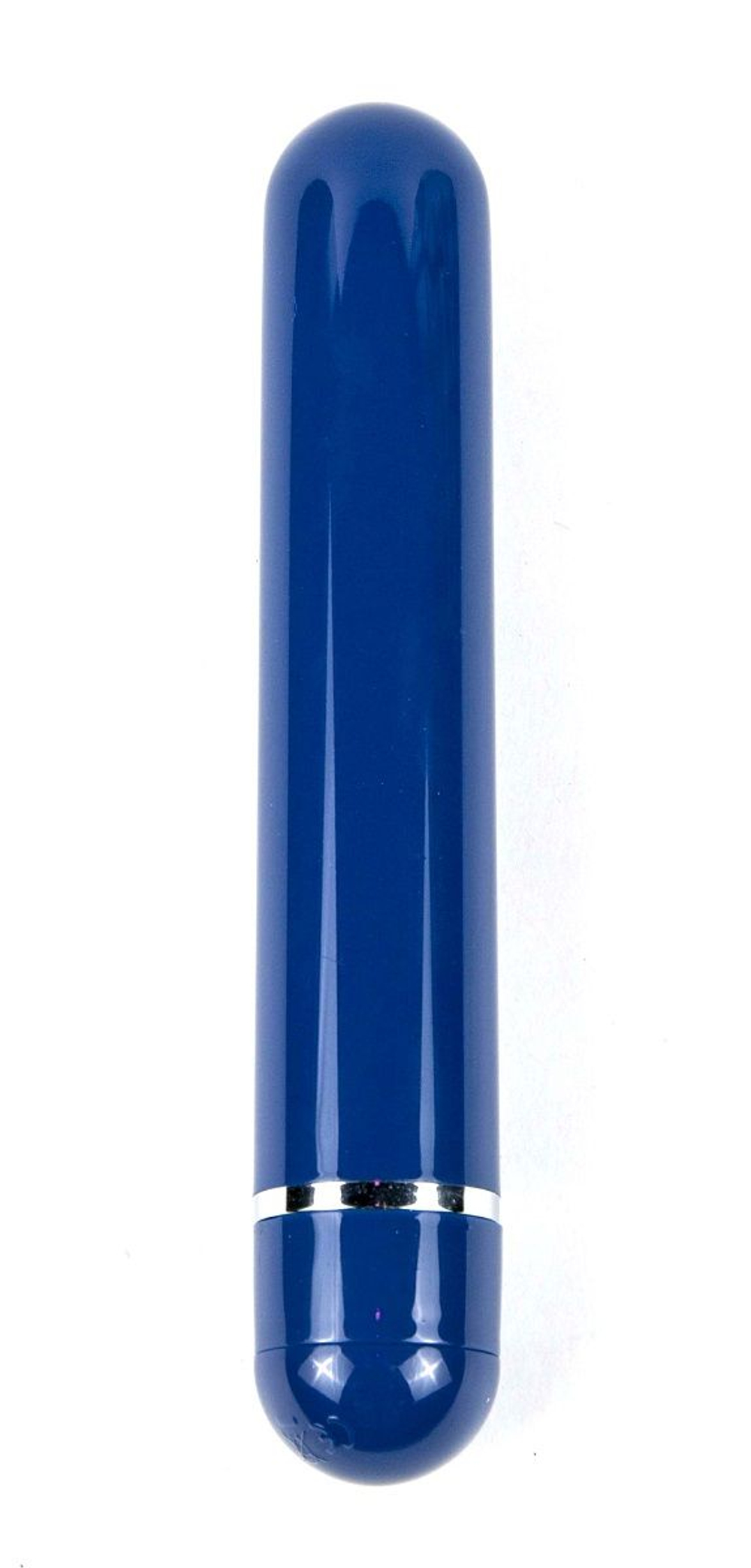 Синий вибратор The Modest One - 14,5 см. (Цвет: синий)