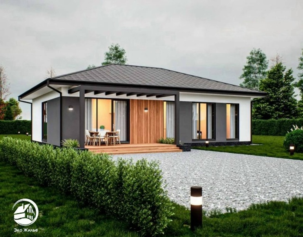 Проект Дома 117кв. м с террасой К-42