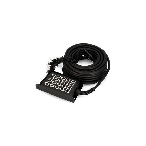 Adam Hall K 20 C 30 - мультикор со стейдж-боксом, 16 x XLR возврат, 4 x XLR посыл, 16 + 4 x 0.314 мм