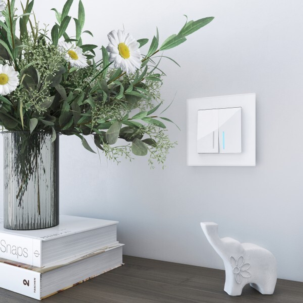 Рамка на 1 пост Favorit (белый матовый,стекло)