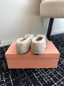 Miu Miu Shearling Ballerinas (2 colors)