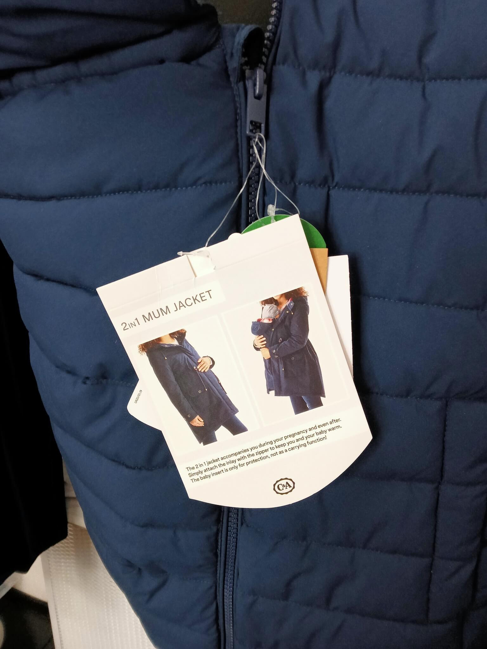 Куртка демисезонная 2 в 1 mum jacket для беременных и мамочек с грудничками. Размер 36 - от 42 до 44/46 русский