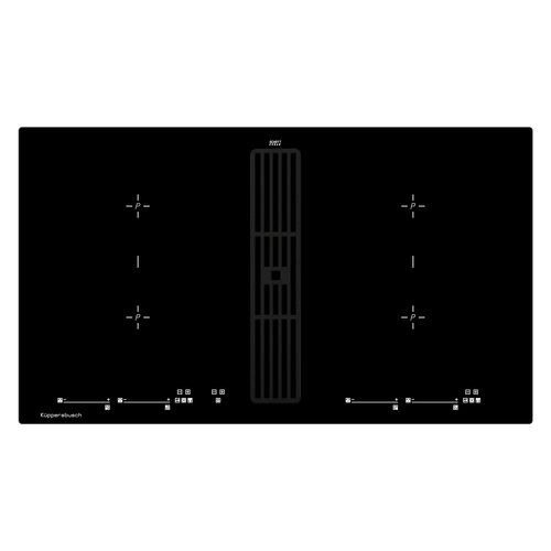 Индукционная варочная панель с вытяжкой Kuppersbusch KMI 9800.0 SR Black Velvet