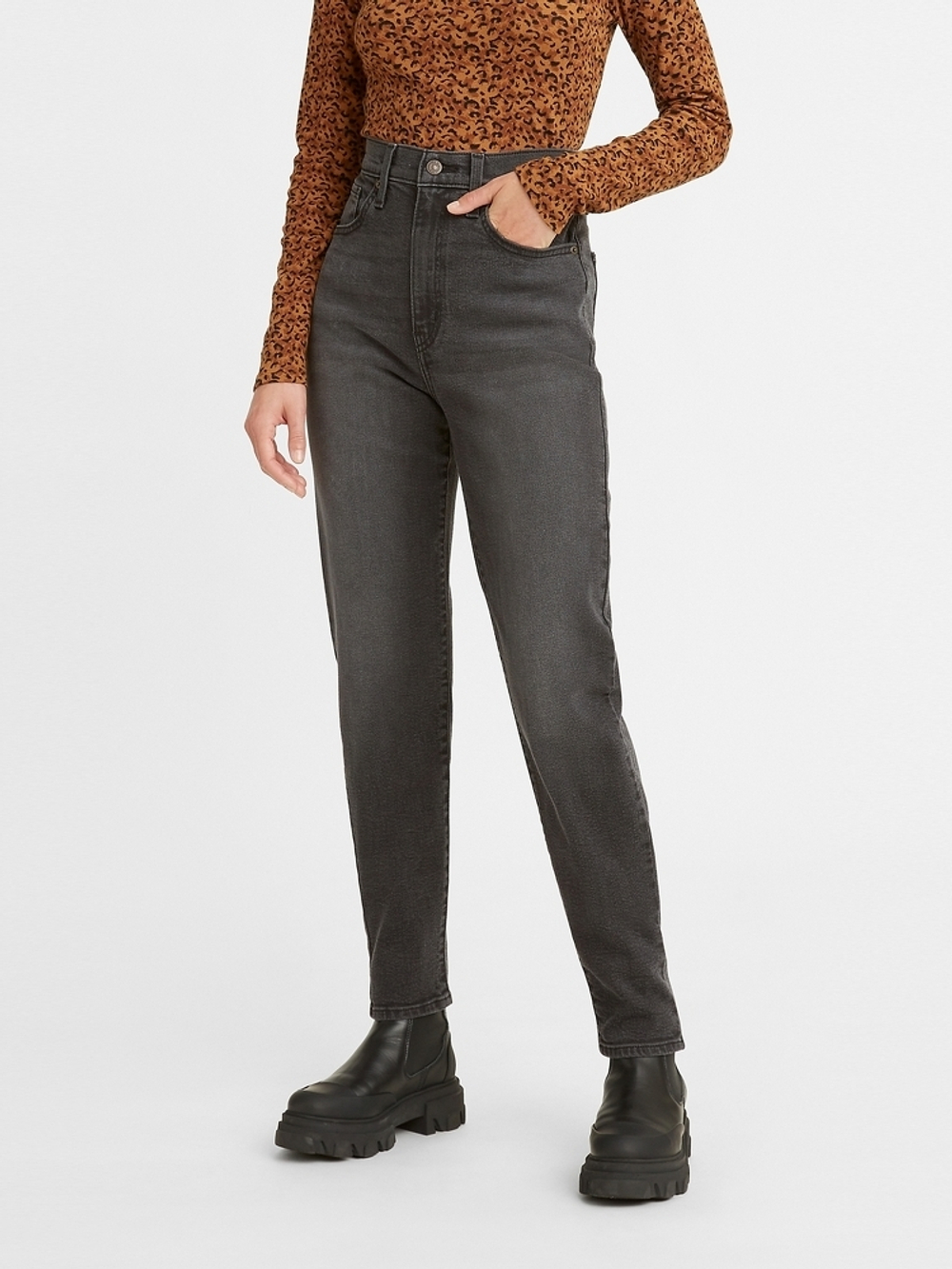 Женские свободные джинсы с завышенной талией Levi's High Waisted Mom Jean 26986-0015