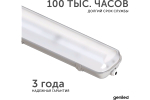Светильник Geniled ЛСП Basic (аналог 2x18) 600 IP65 20Вт 4000К Матовый