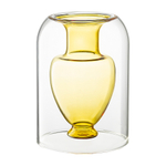 Ваза muse, 16 см, янтарная