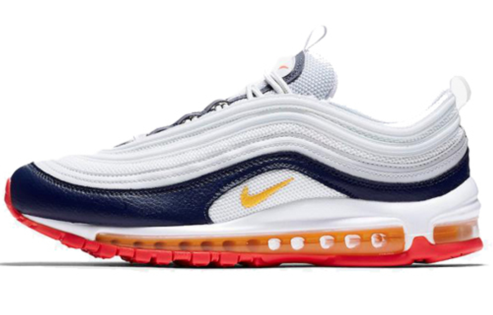 Nike air max 97 pure platinum/laser orange/midnight navy hotsell