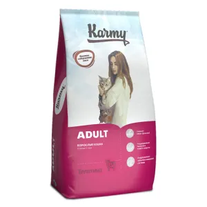 Сухой корм Karmy Adult Cat для взрослых кошек, с телятиной