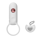 Эрекционное виброкольцо Youvic CHT304W, пульт ДУ, 9,5 см